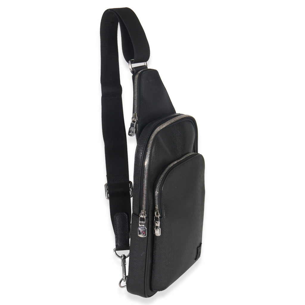 Louis Vuitton Black Taiga Avenue Sling Bag