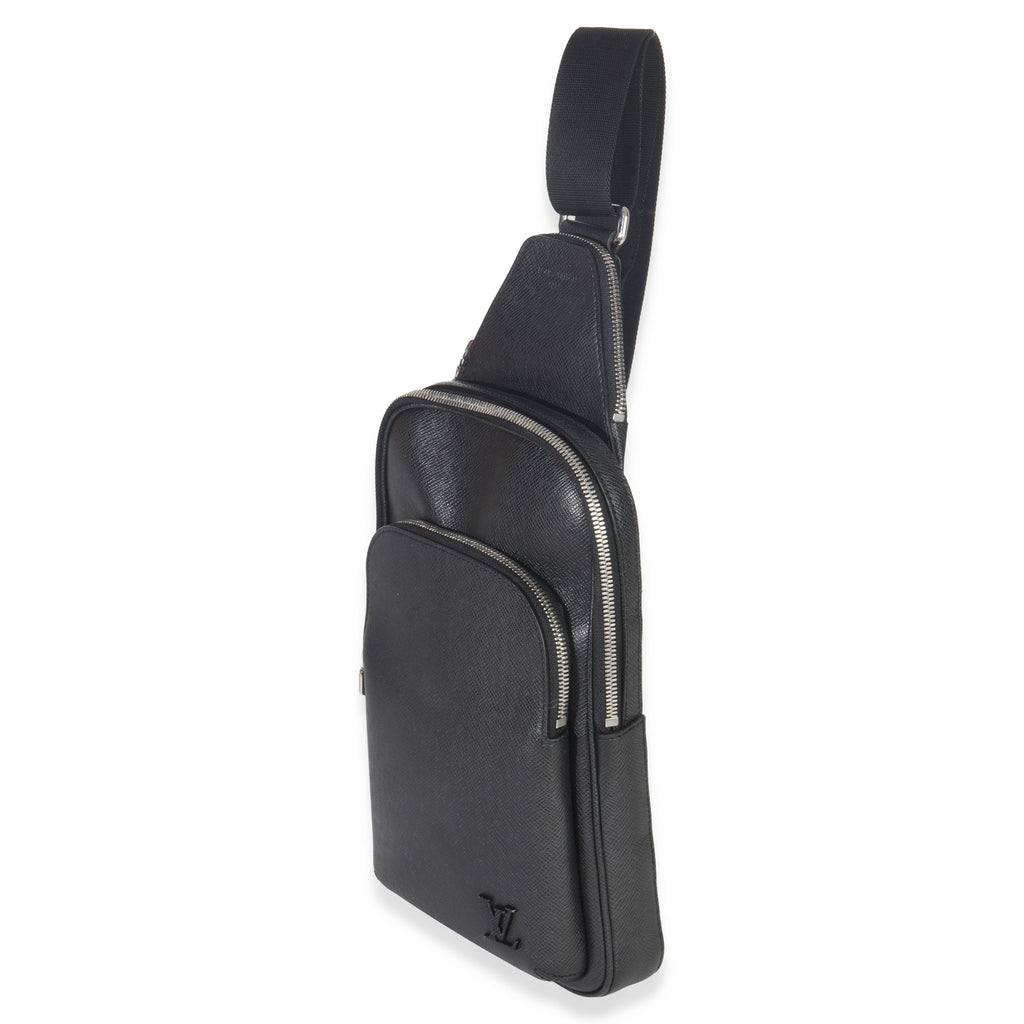 Louis Vuitton Black Taiga Avenue Sling Bag