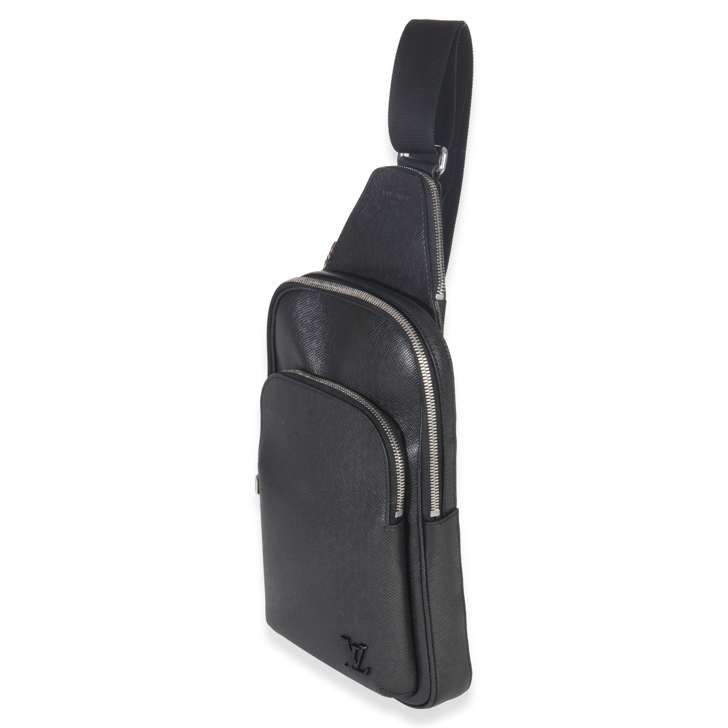 Louis Vuitton Black Taiga Avenue Sling Bag