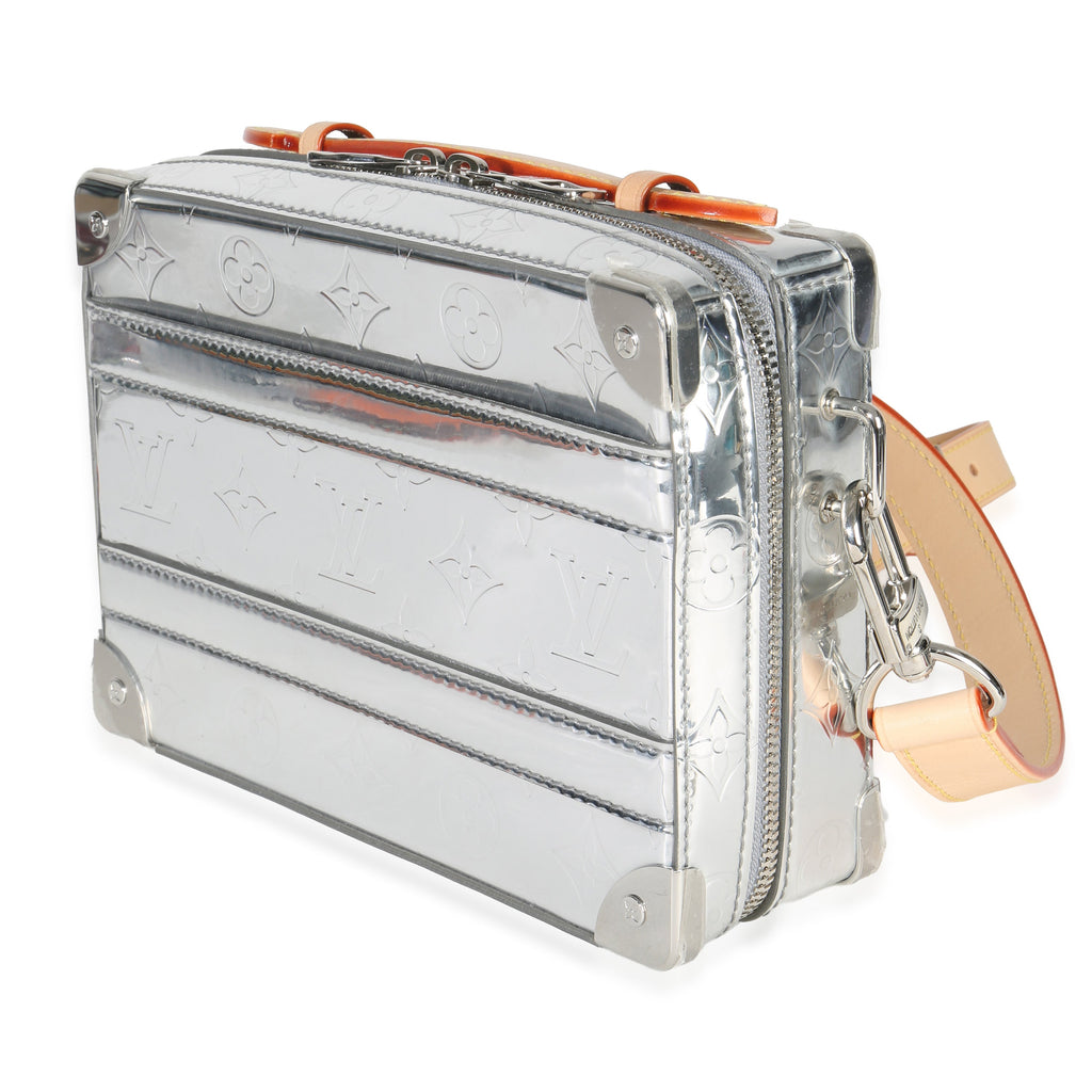 Louis Vuitton Silver Monogram Miroir Handle Trunk Bag