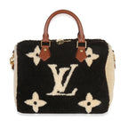 Louis Vuitton Black Monogram Teddy Fleece Speedy Bandouliere 25