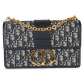 Christian Dior Blue Oblique Dior 30 Montaigne Chain Bag