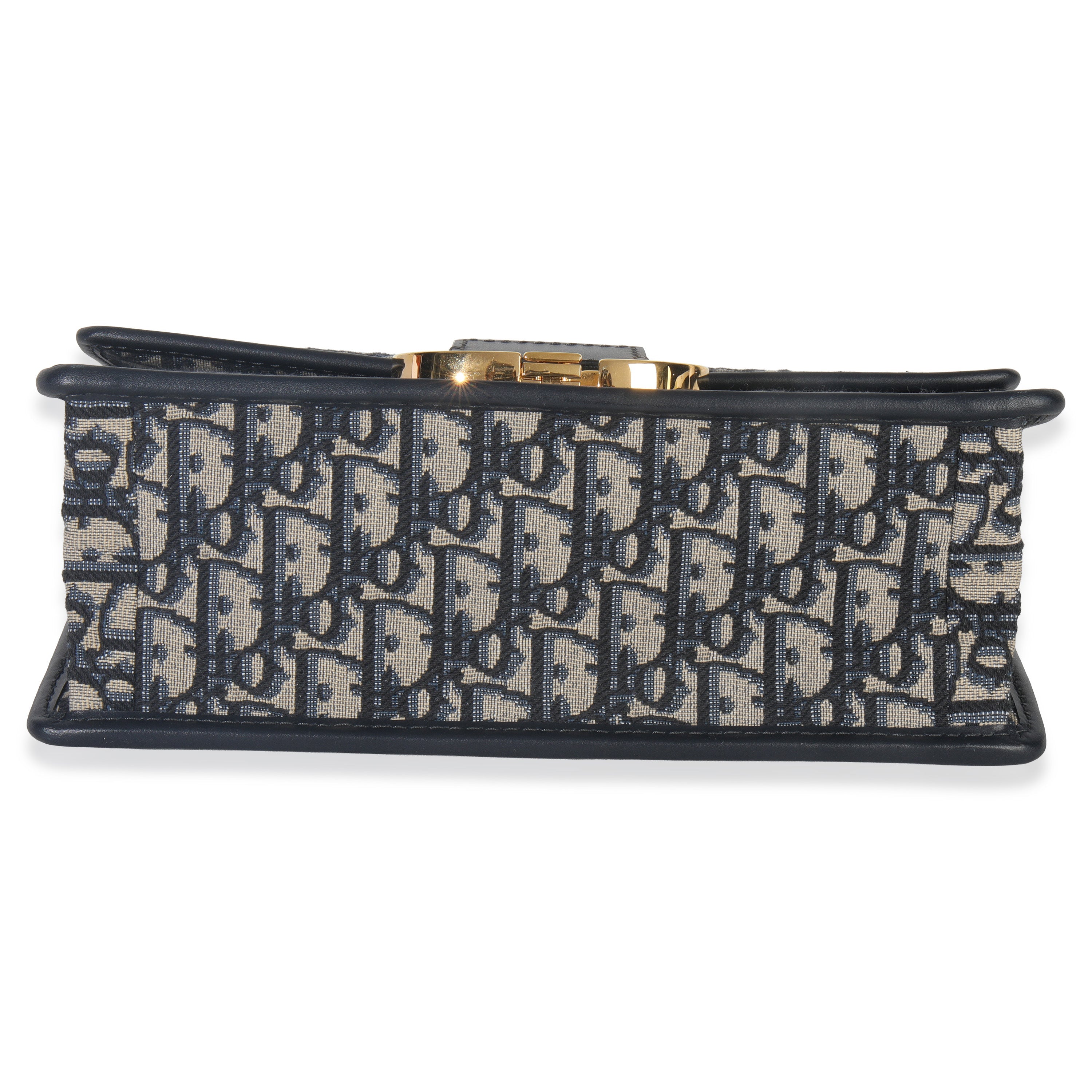 Christian Dior Blue Oblique Dior 30 Montaigne Chain Bag
