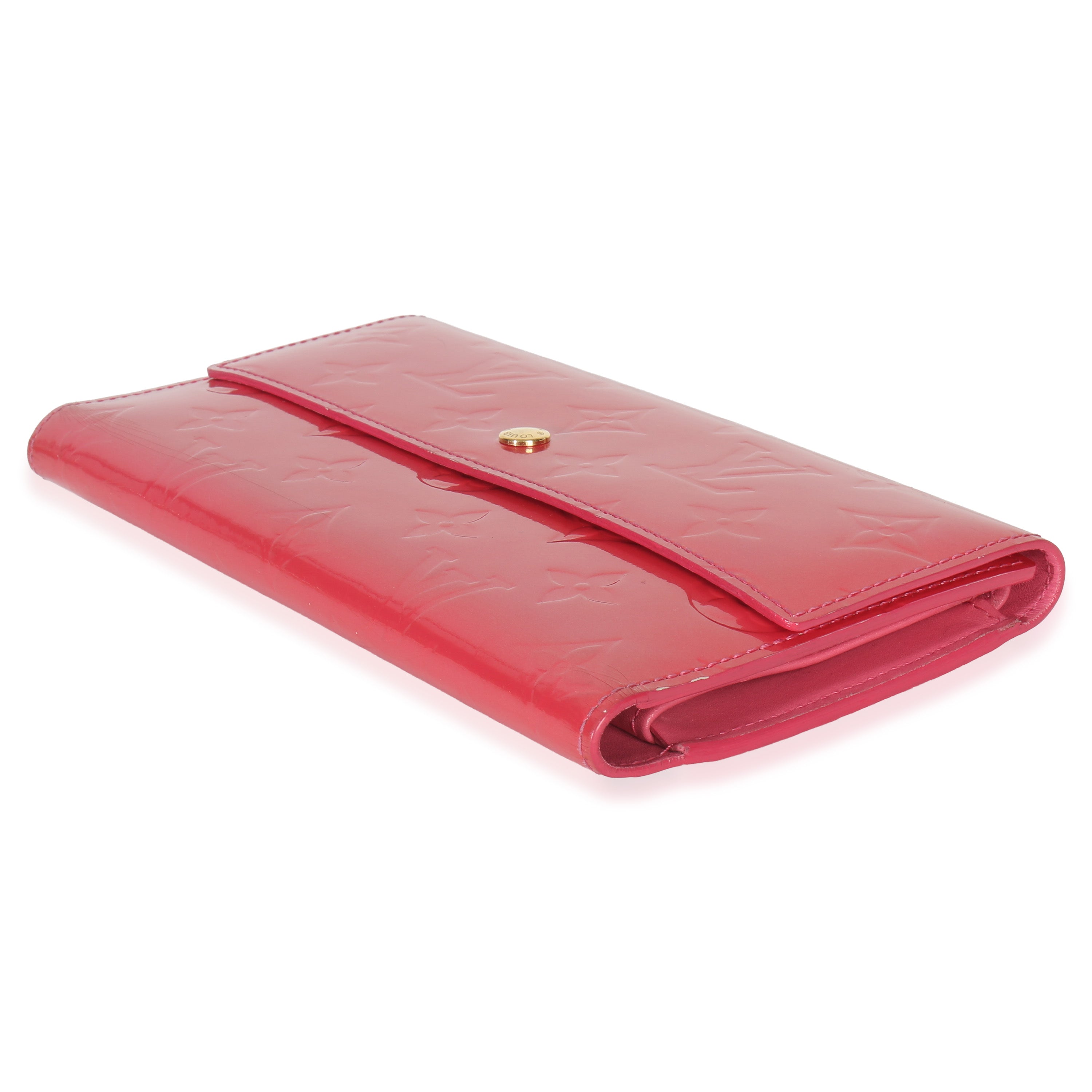 Louis Vuitton Rose Pop Monogram Vernis Sarah Wallet