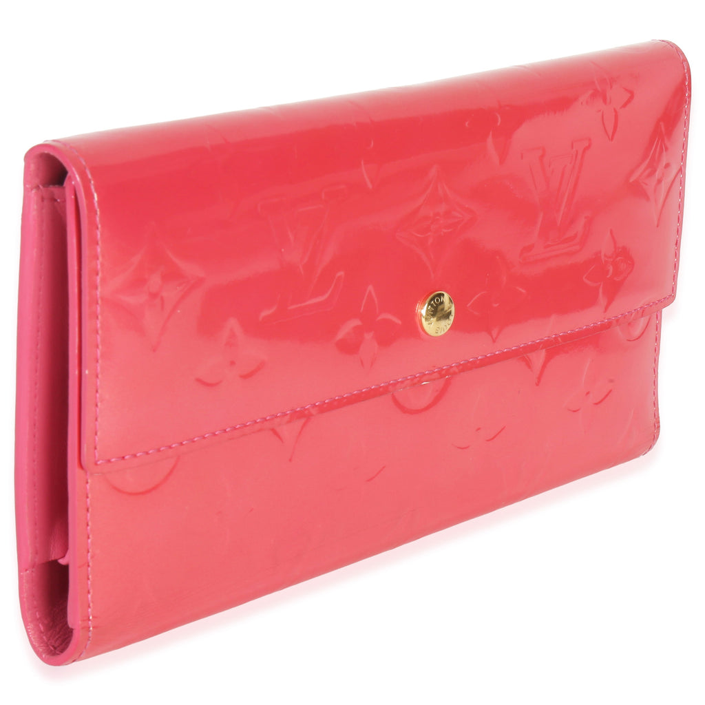 Louis Vuitton Rose Pop Monogram Vernis Sarah Wallet