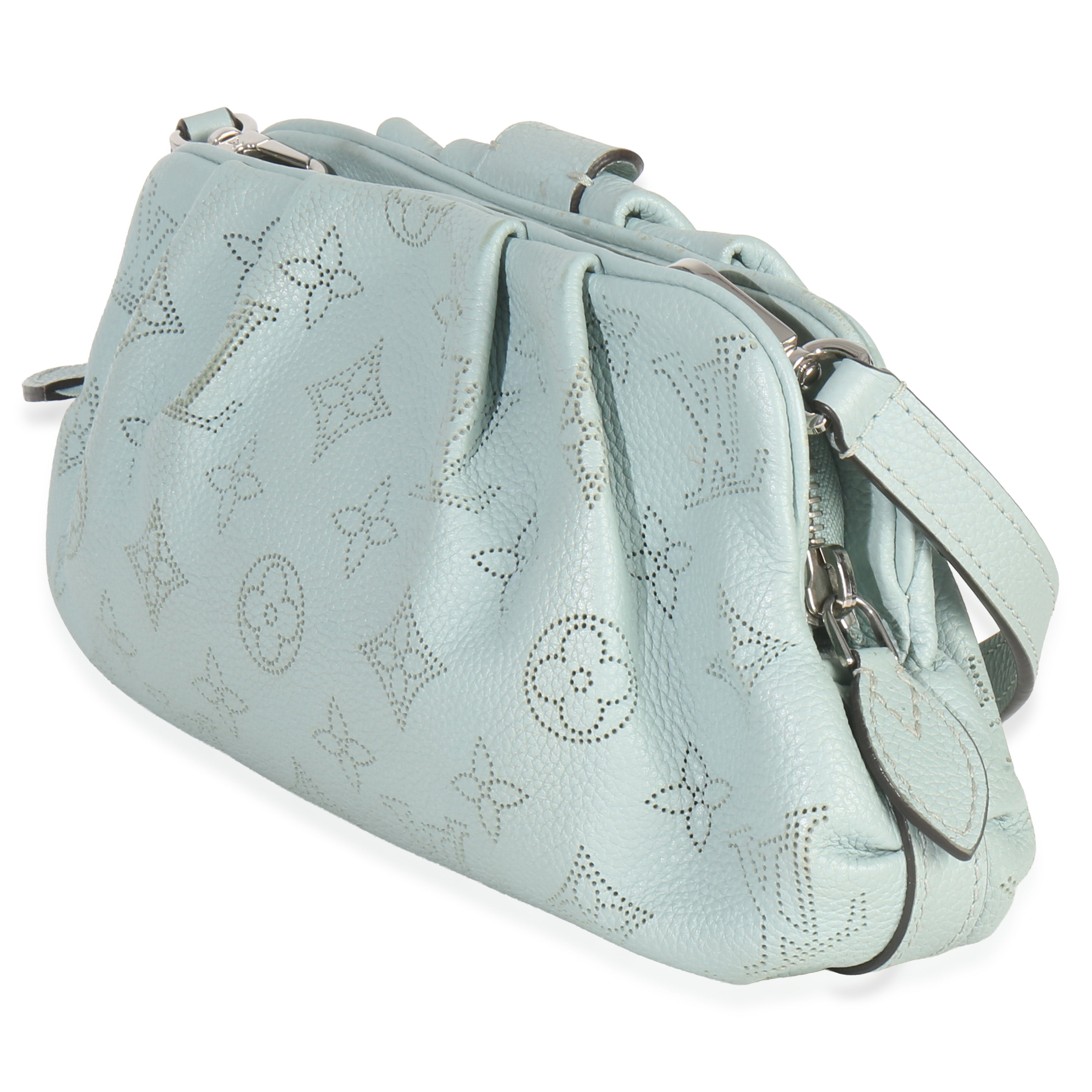 Louis Vuitton Vert Lagon Monogram Mahina Scala Mini Pouch