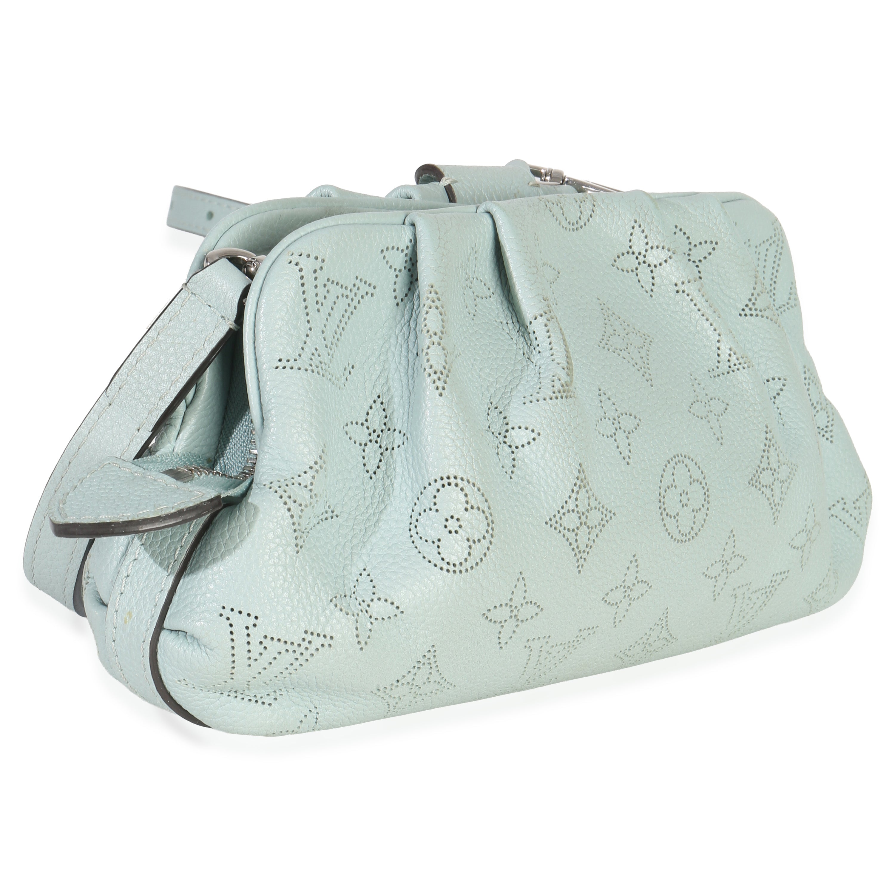 Louis Vuitton Vert Lagon Monogram Mahina Scala Mini Pouch