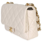 Chanel Beige Quilted Lambskin Large Funky Town Flap Bag