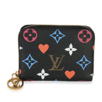 Louis Vuitton Black Multicolor Monogram Canvas Game On Zippy Coin Purse