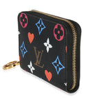 Louis Vuitton Black Multicolor Monogram Canvas Game On Zippy Coin Purse