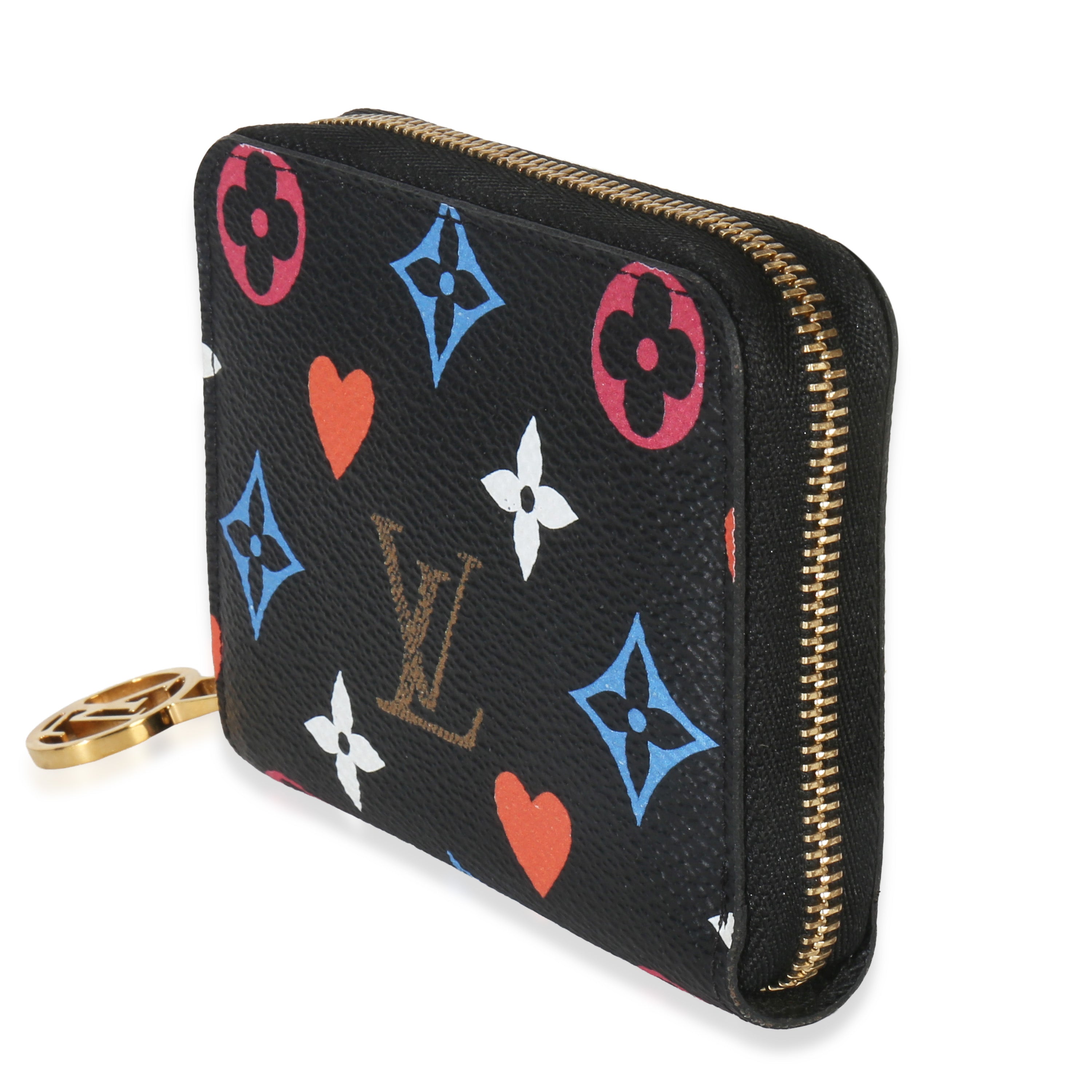 Louis Vuitton Black Multicolor Monogram Canvas Game On Zippy Coin Purse