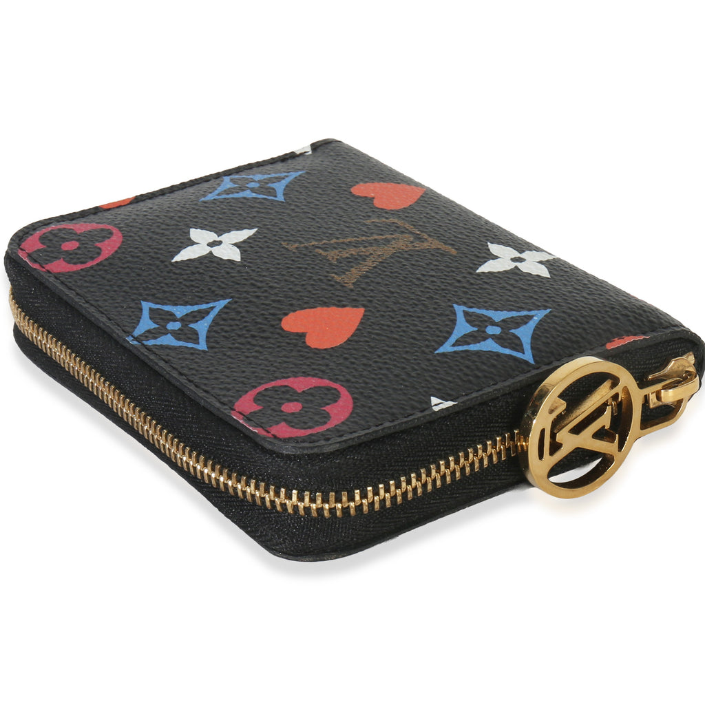 Louis Vuitton Black Multicolor Monogram Canvas Game On Zippy Coin Purse