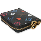 Louis Vuitton Black Multicolor Monogram Canvas Game On Zippy Coin Purse