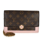 Louis Vuitton Rose Ballerine Monogram Canvas Flore Chain Wallet