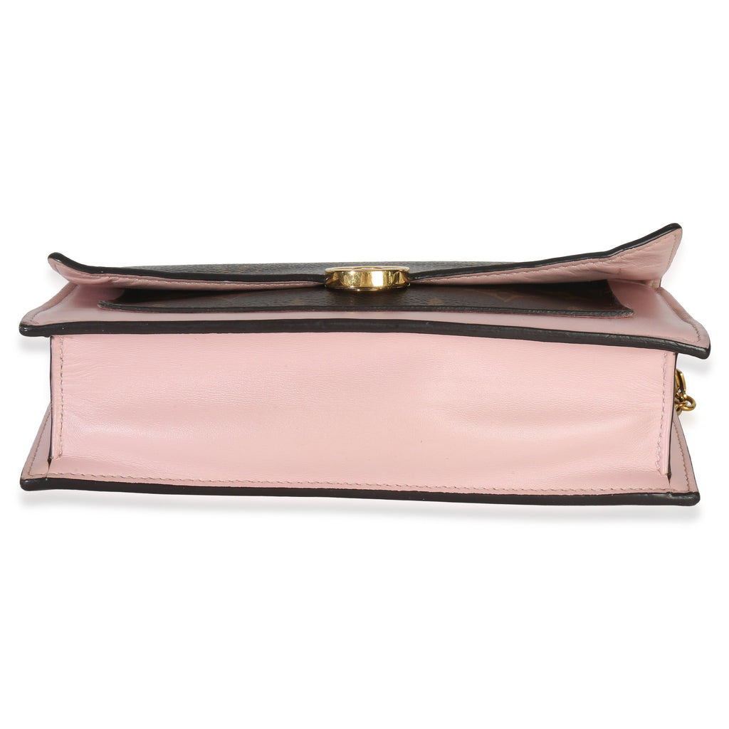 Louis Vuitton Rose Ballerine Monogram Canvas Flore Chain Wallet