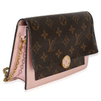 Louis Vuitton Rose Ballerine Monogram Canvas Flore Chain Wallet