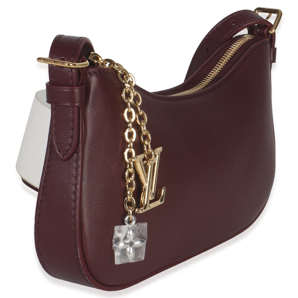 Louis Vuitton Garnet Calfskin Pochette LV Bloom