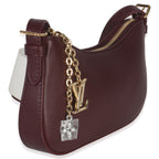 Louis Vuitton Garnet Calfskin Pochette LV Bloom