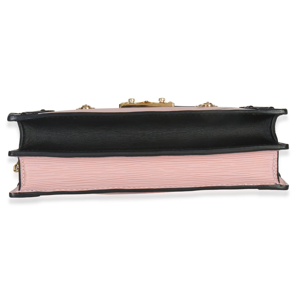 Louis Vuitton Rose Ballerine Epi Trunk Clutch Handbag