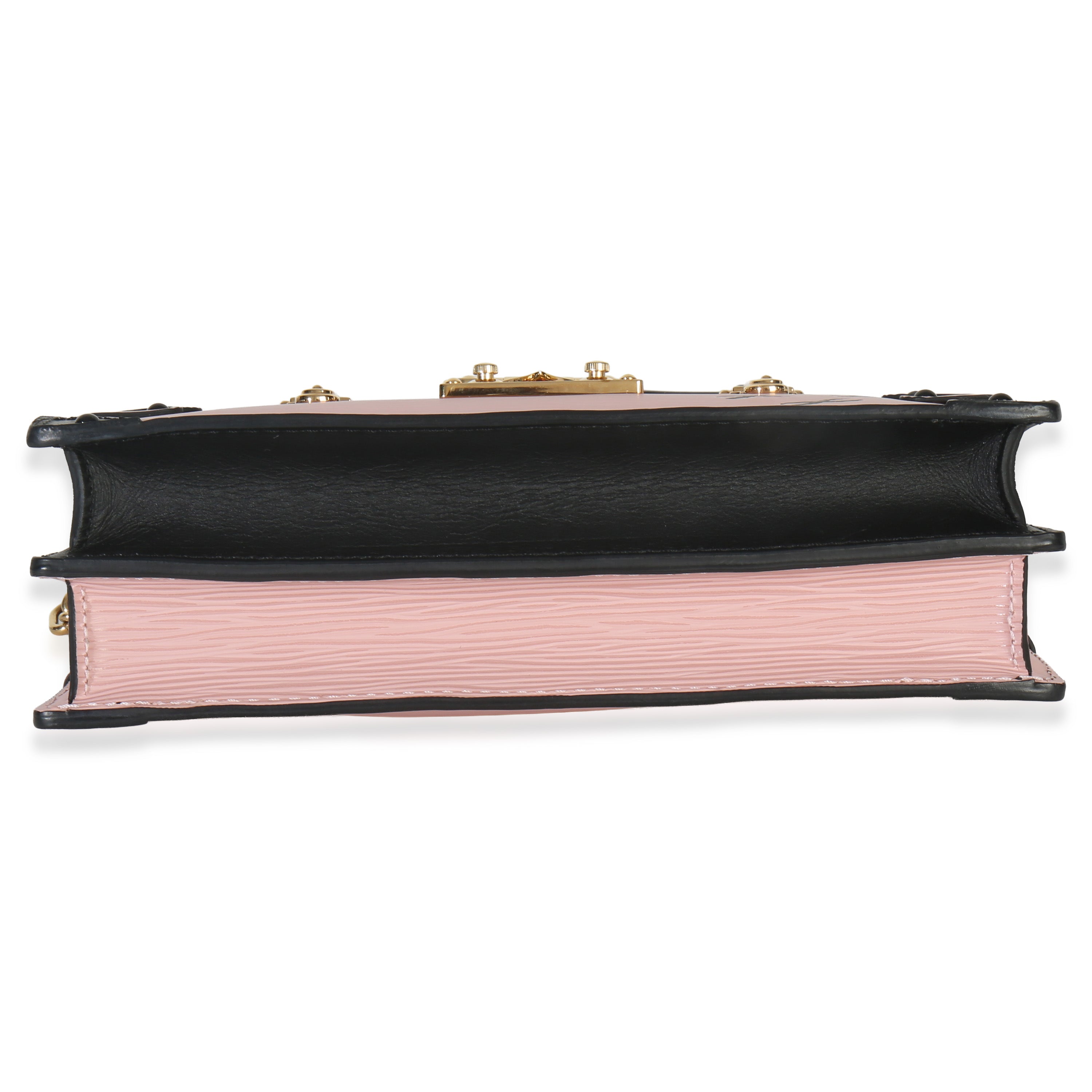 Louis Vuitton Rose Ballerine Epi Trunk Clutch Handbag