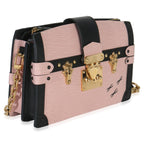 Louis Vuitton Rose Ballerine Epi Trunk Clutch Handbag