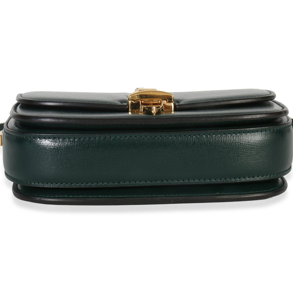 Gucci Dark Green Calfskin Mini Sylvie 1969 Bag