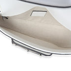 Gucci White Calfskin Mini Asymmetric Horsebit 1955 Shoulder Bag