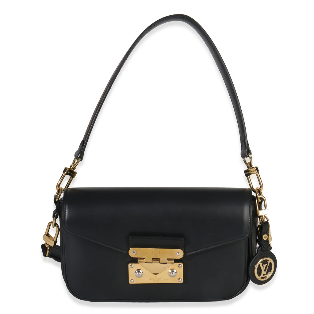 Louis Vuitton Black Calfskin Monogram Swing Bag