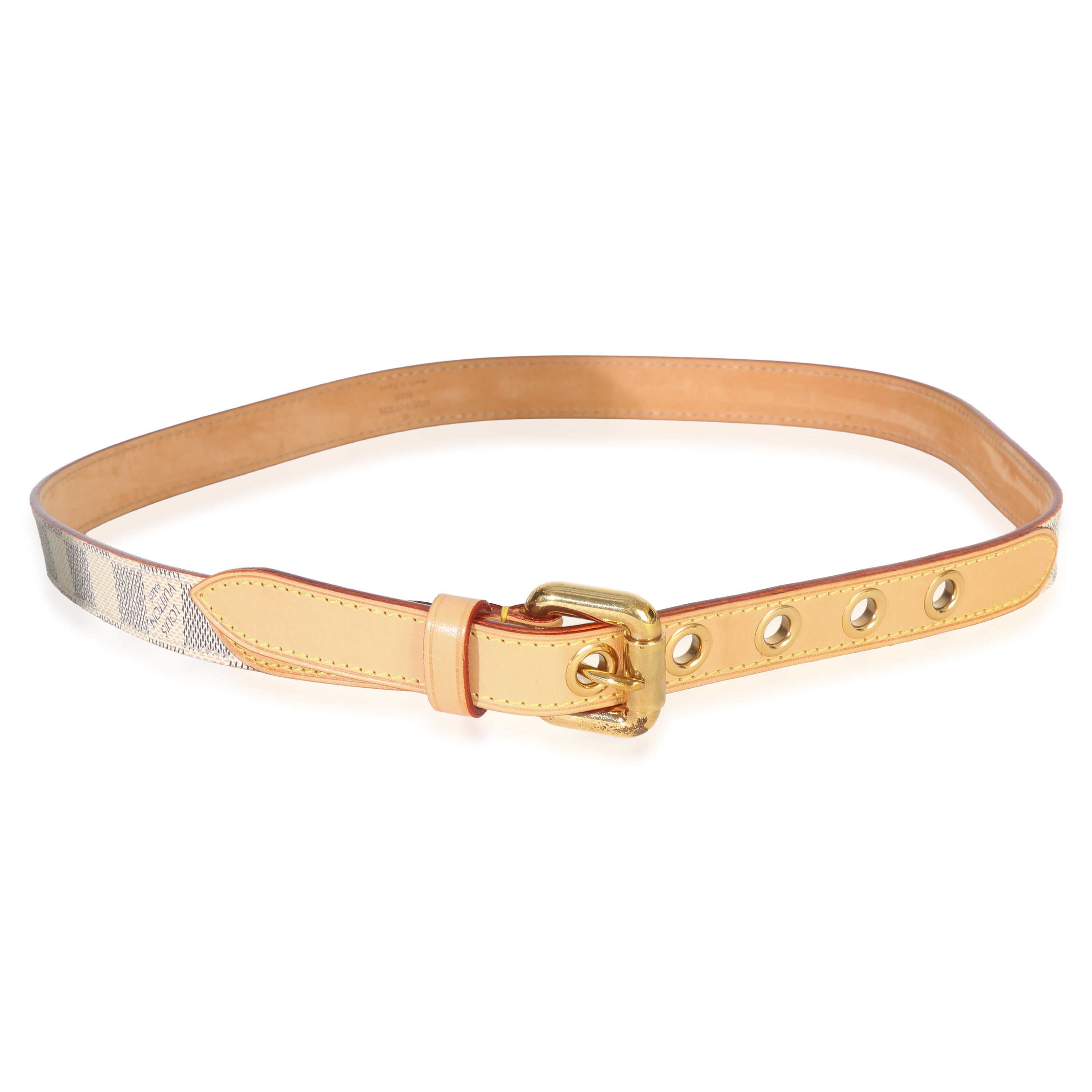 Louis Vuitton Damier Azur Canvas Saint-Etienne 40mm Belt 80/32