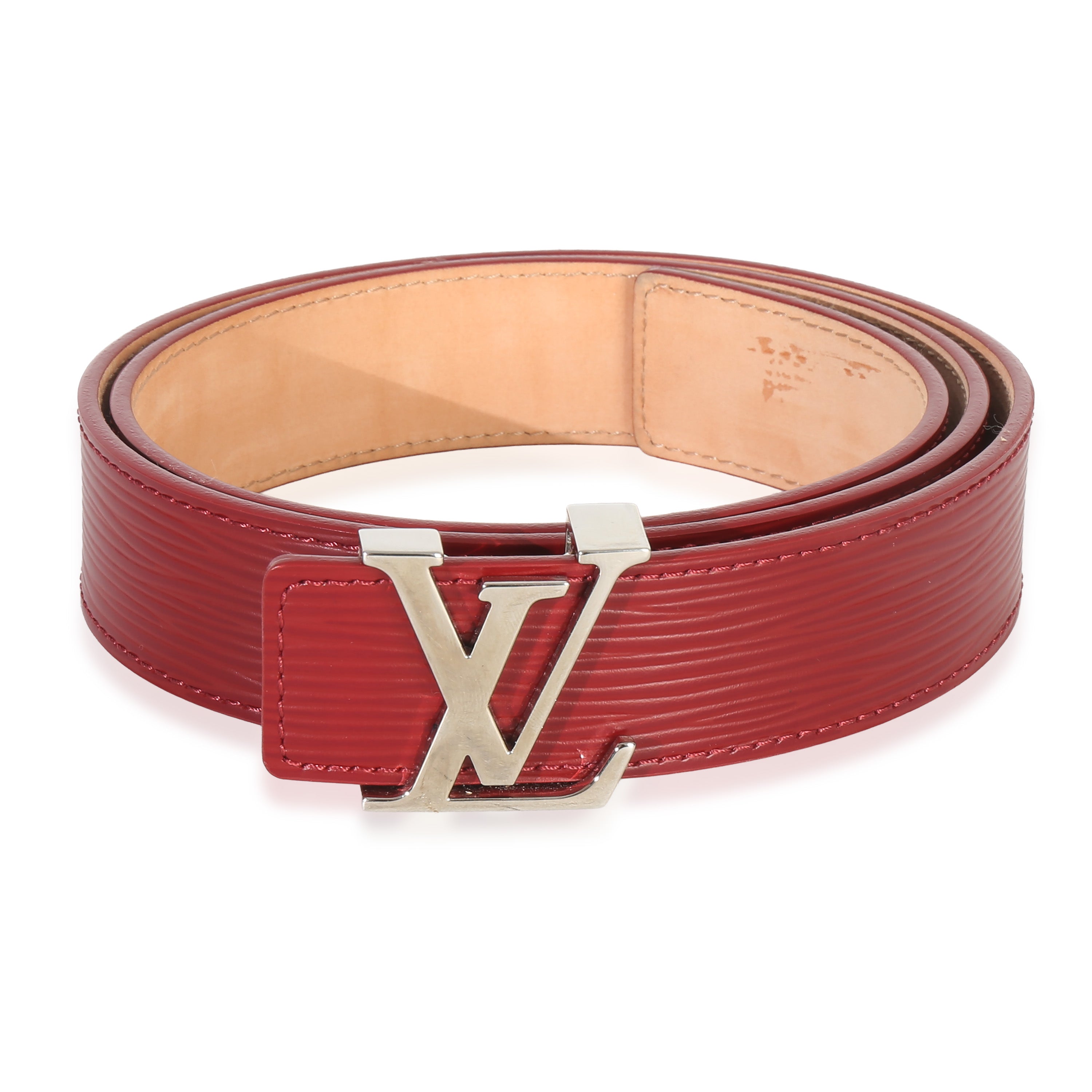 Louis Vuitton Rubis Epi LV Initiales 30mm Belt 80/32