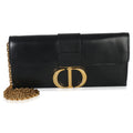 Christian Dior Black Calfskin Montaigne 30 Clutch