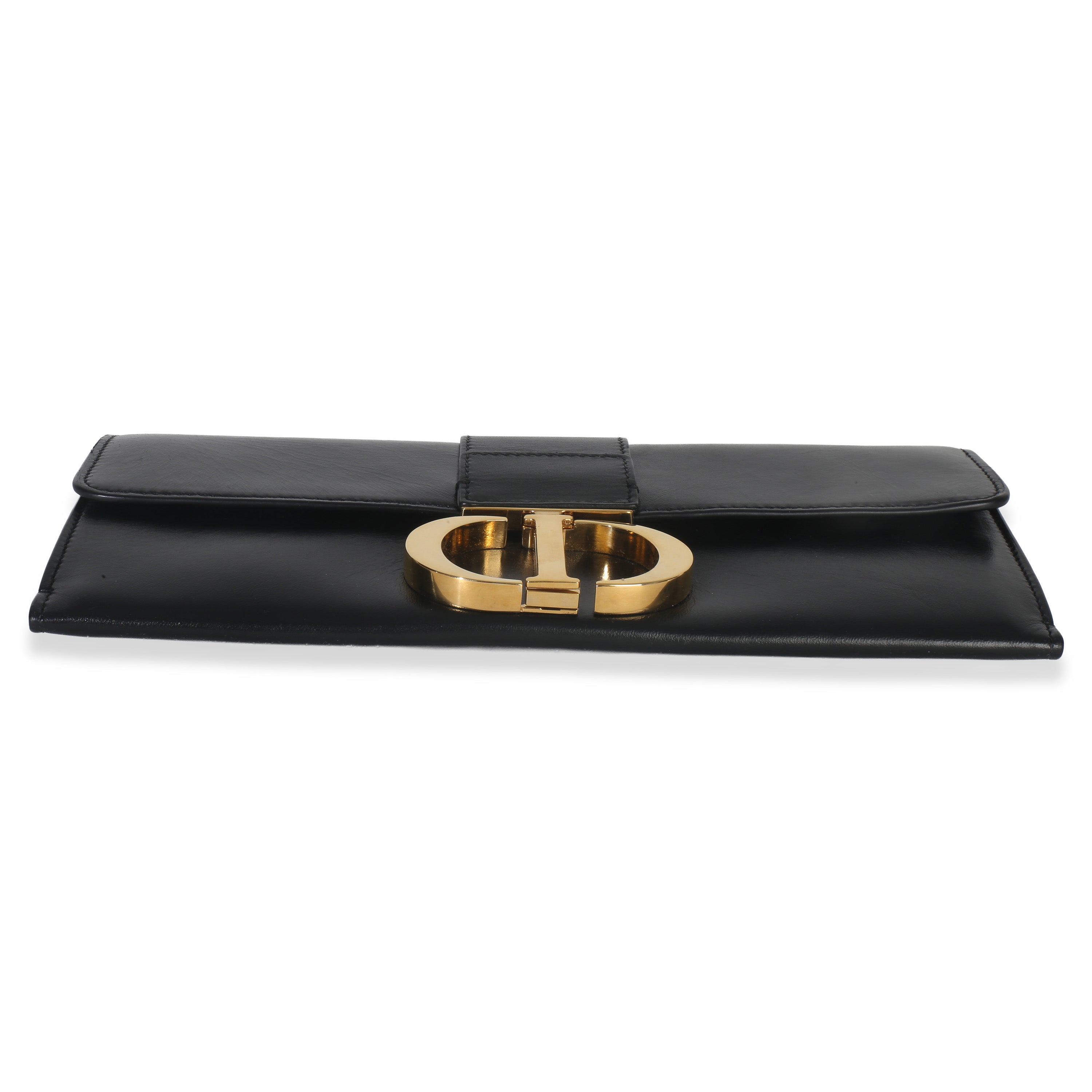 Christian Dior Black Calfskin Montaigne 30 Clutch