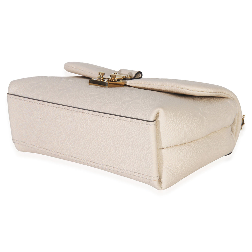 Louis Vuitton Cream Monogram Empreinte Nano Madeleine