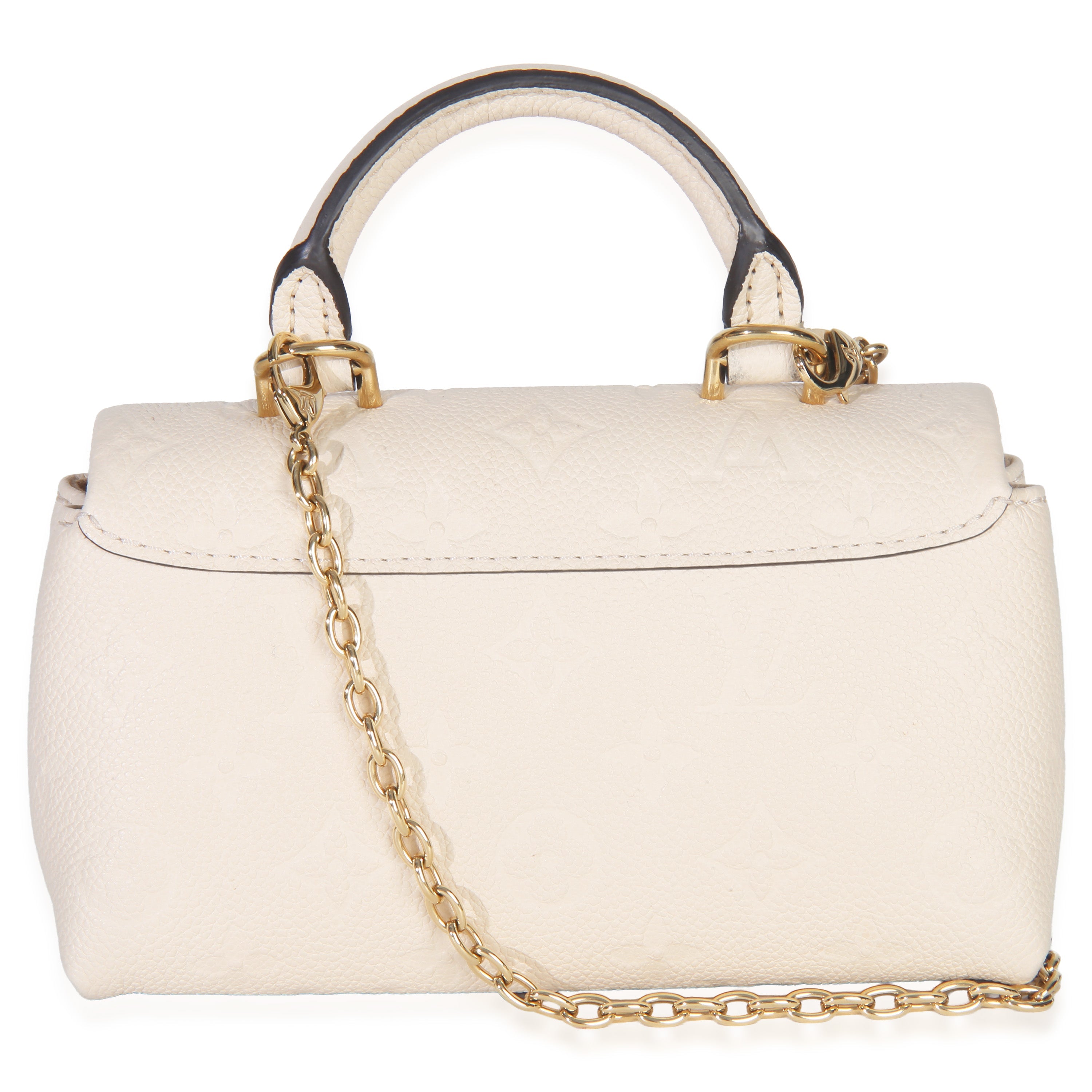 Louis Vuitton Cream Monogram Empreinte Nano Madeleine