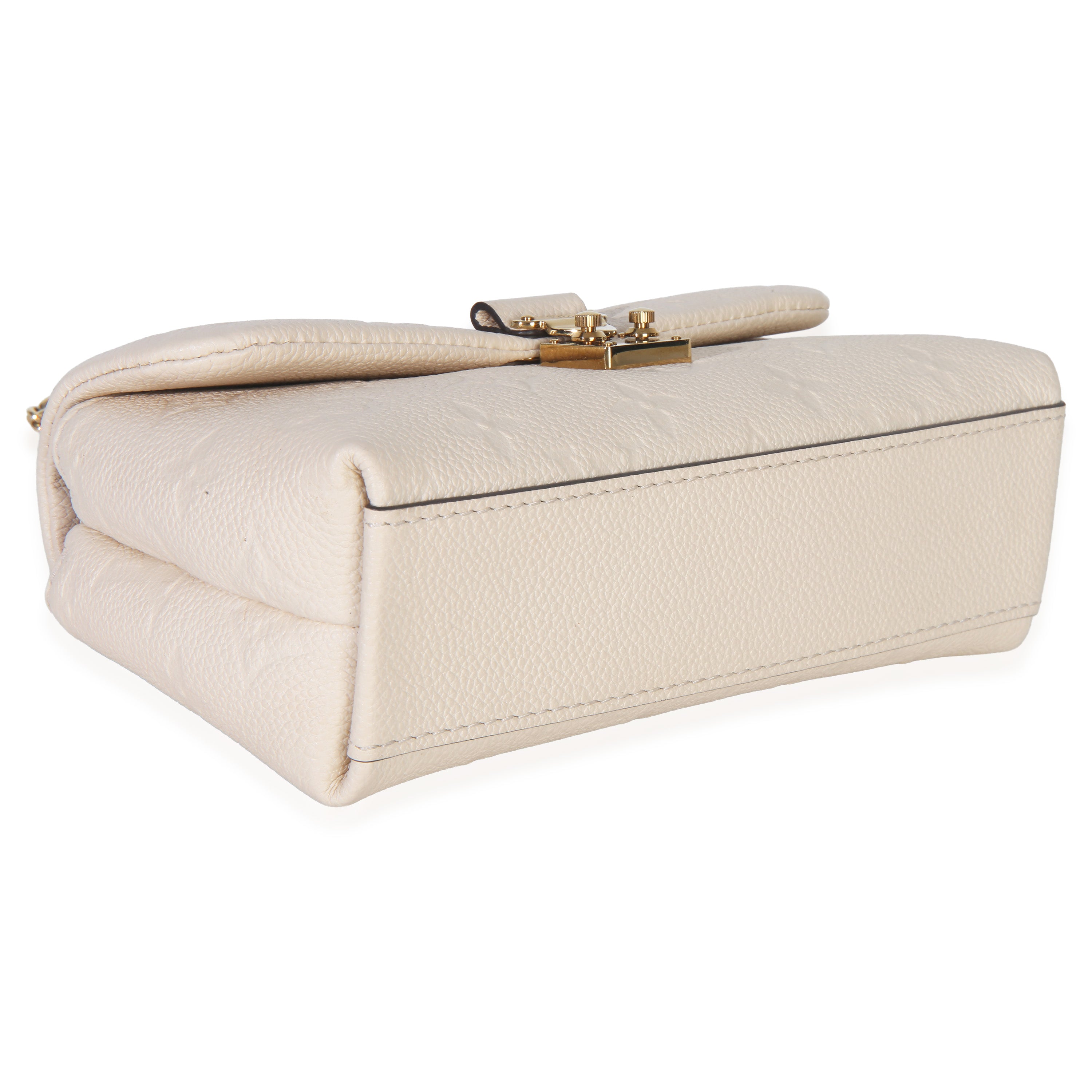 Louis Vuitton Cream Monogram Empreinte Nano Madeleine
