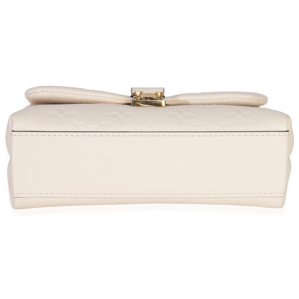 Louis Vuitton Cream Monogram Empreinte Nano Madeleine