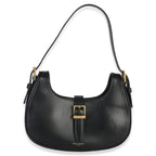 Saint Laurent Black Smooth Calfskin Le Fermoir Hobo