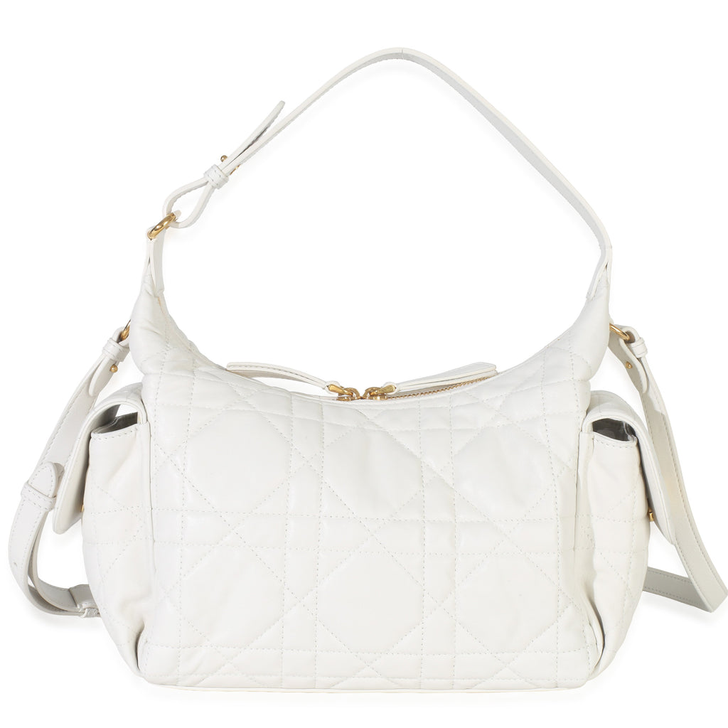 Christian Dior Latte Lambskin Macrocannage Medium D-Dream Bag