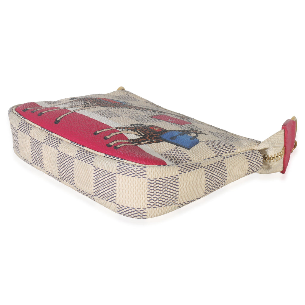 Louis Vuitton Damier Azur Canvas Giraffe Mini Pochette Accessories