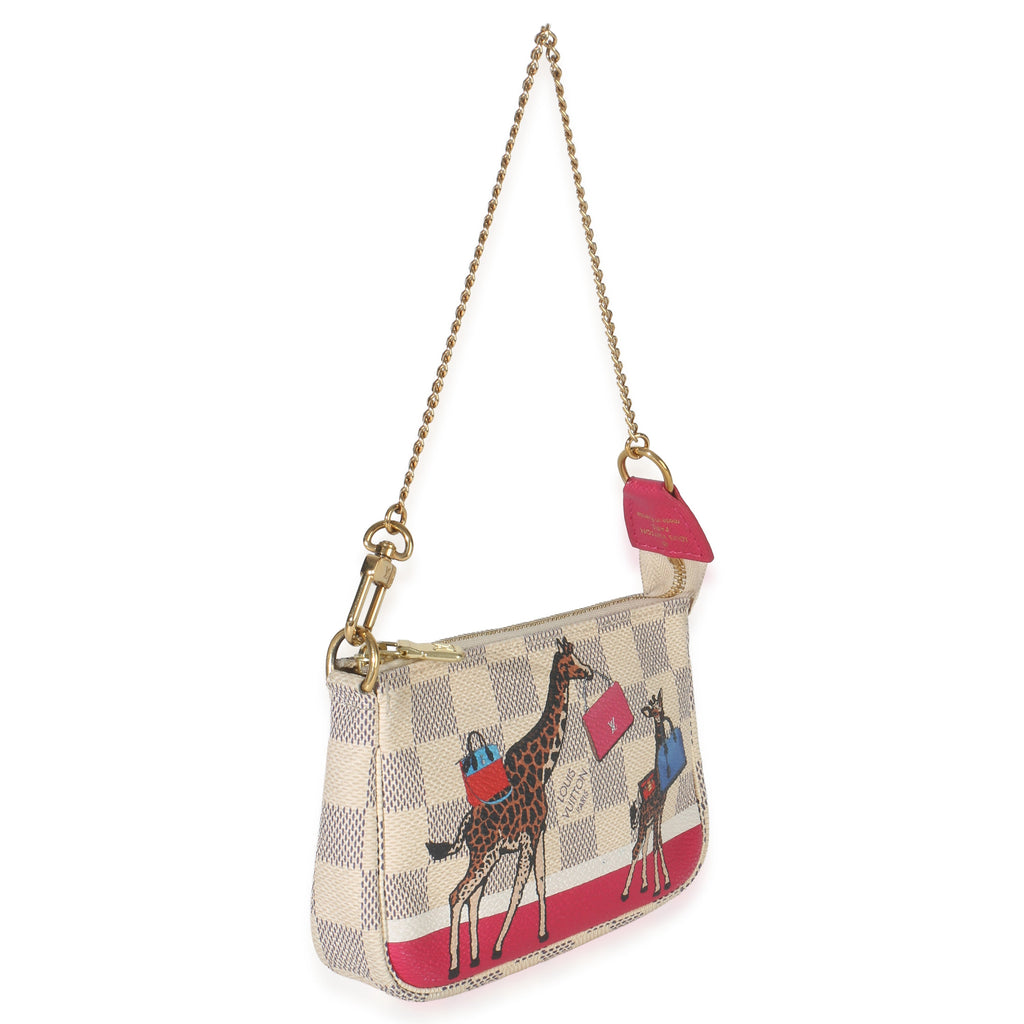 Louis Vuitton Damier Azur Canvas Giraffe Mini Pochette Accessories