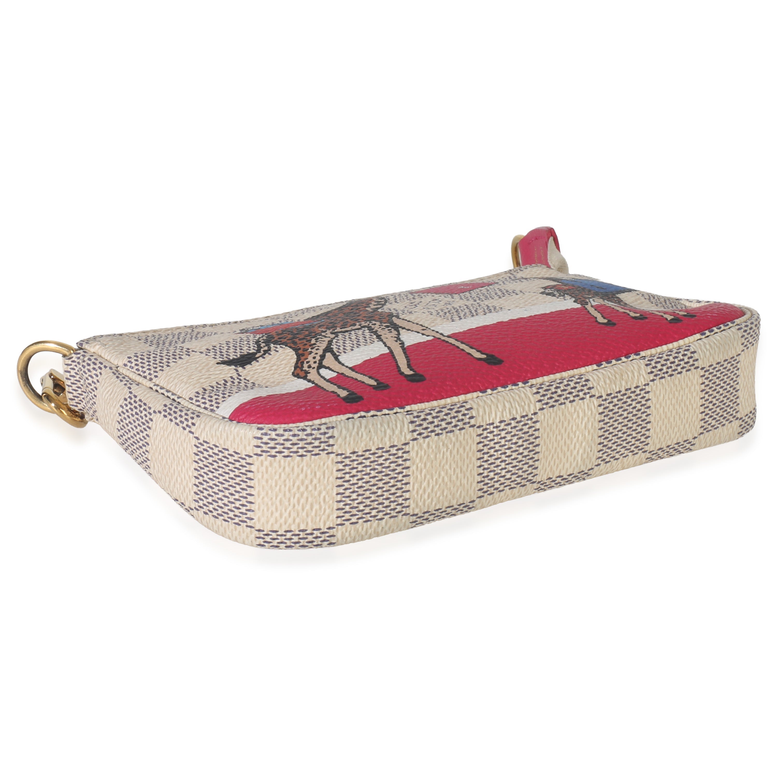 Louis Vuitton Damier Azur Canvas Giraffe Mini Pochette Accessories