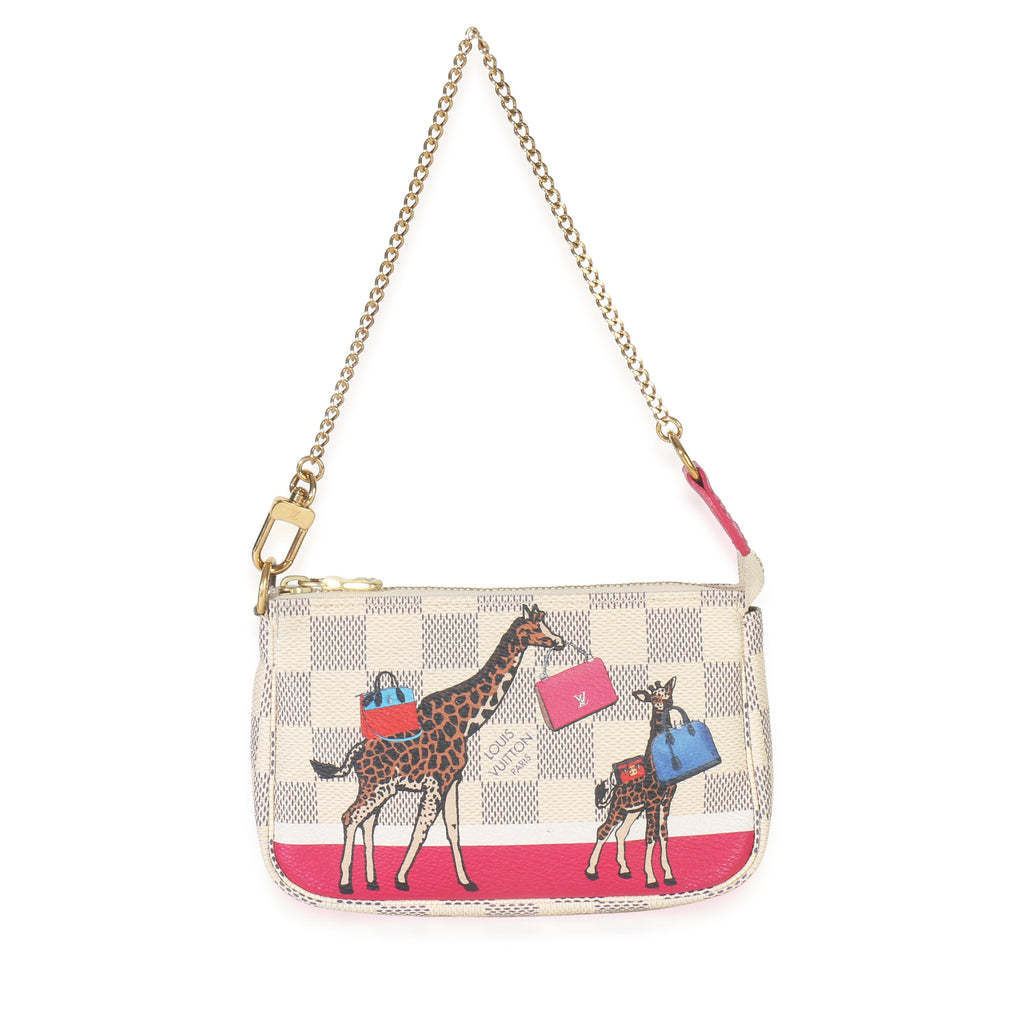 Louis Vuitton Damier Azur Canvas Giraffe Mini Pochette Accessories