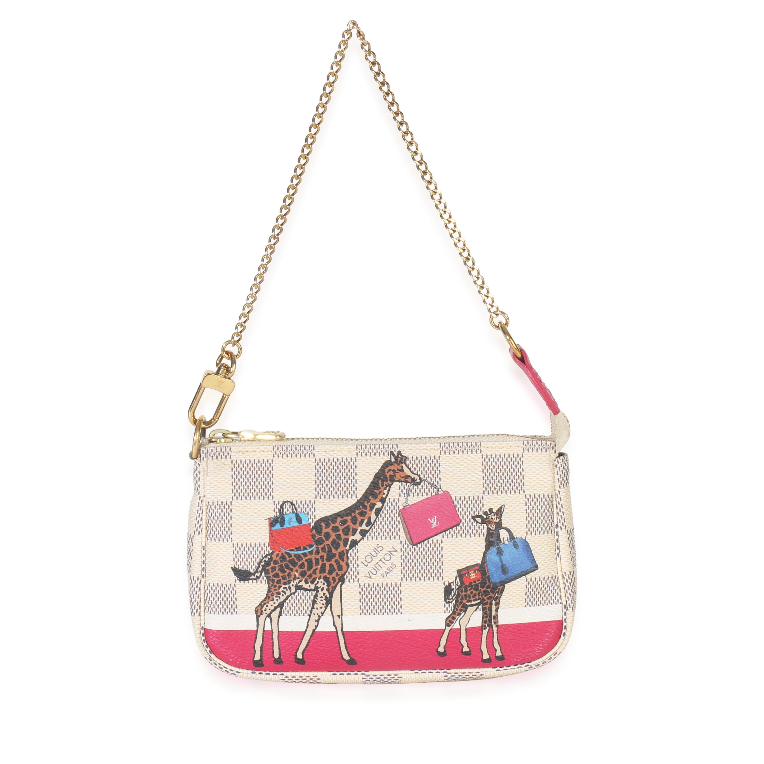 Louis Vuitton Damier Azur Canvas Giraffe Mini Pochette Accessories