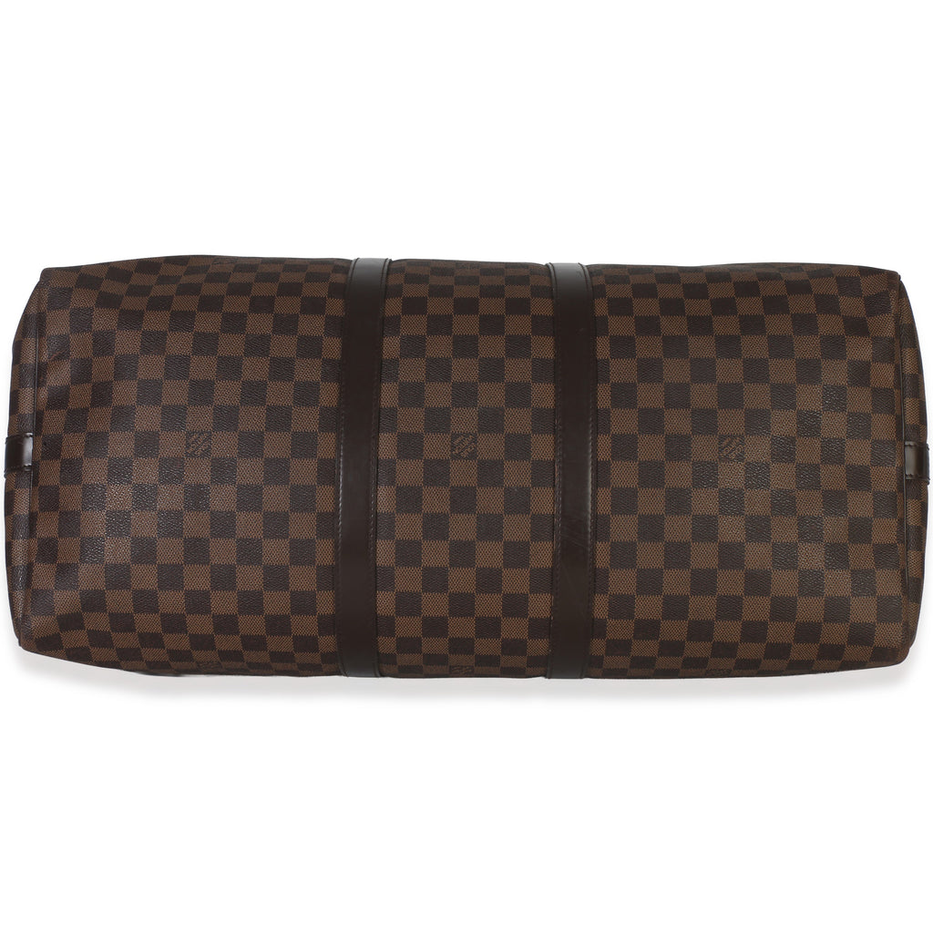 Louis Vuitton Damier Ebene Canvas Keepall Bandouliere 55