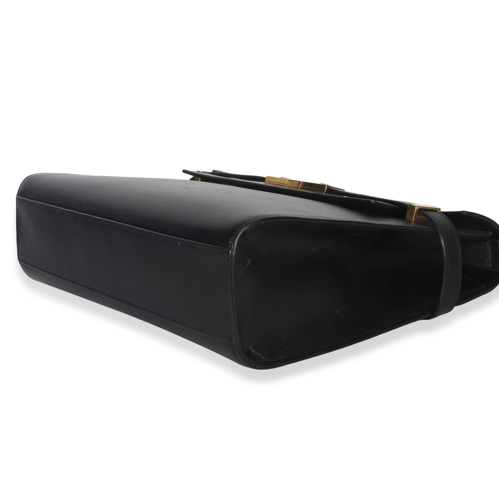 Saint Laurent Black Calfskin Medium Manhattan Shoulder Bag