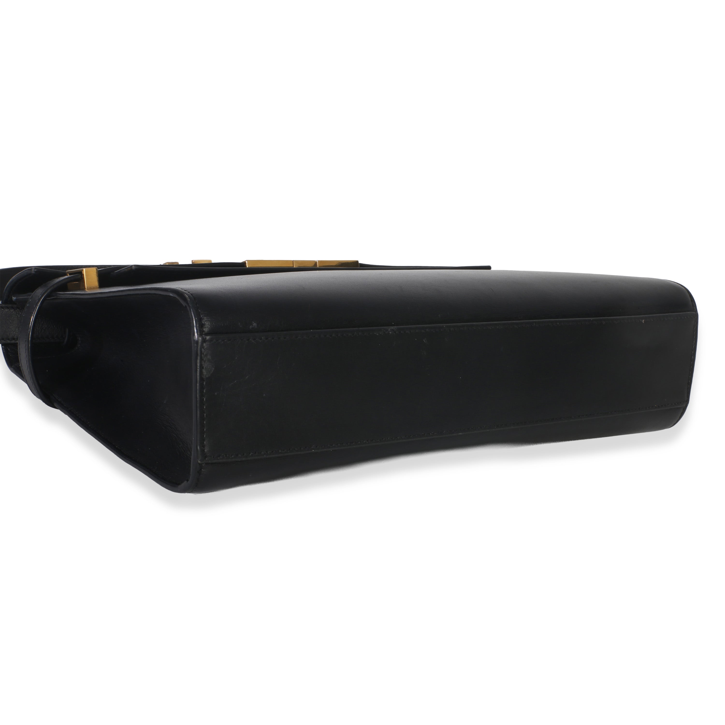 Saint Laurent Black Calfskin Medium Manhattan Shoulder Bag
