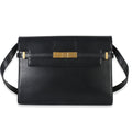 Saint Laurent Black Calfskin Medium Manhattan Shoulder Bag