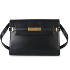 Saint Laurent Black Calfskin Medium Manhattan Shoulder Bag