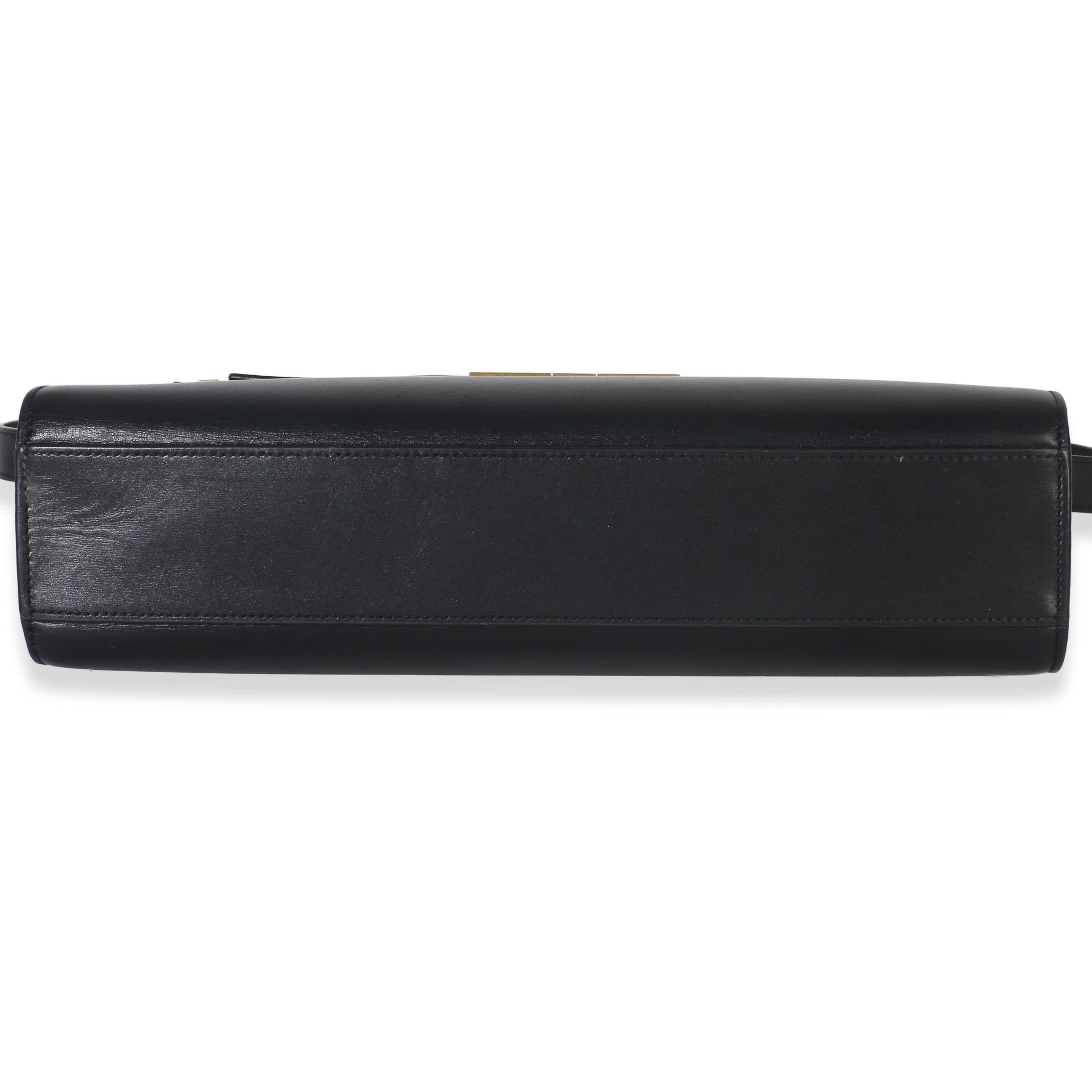 Saint Laurent Black Calfskin Medium Manhattan Shoulder Bag