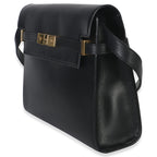 Saint Laurent Black Calfskin Medium Manhattan Shoulder Bag